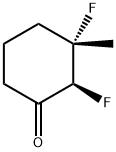 Cyclohexanone, 2,3-difluoro-3-methyl-, cis- (9CI) Structure