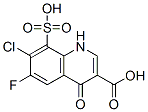 3-Quinolinecarboxylic  acid,  7-chloro-6-fluoro-1,4-dihydro-4-oxo-8-sulfo- Structure