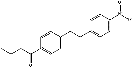 1-(4-Butyrylphenyl)-2-(4-nitrophenyl)ethane Structure