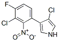 3-Chloro-4-(3-chloro-4-fluoro-2-nitrophenyl)-1H-pyrrole 구조식 이미지