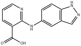 2-(1H-indazol-5-ylamino)-nicotinic acid Structure