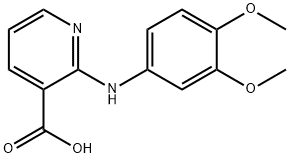 2-(3,4-dimethoxy-phenylamino)-nicotinic acid Structure