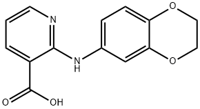 2-(2,3-дигидро-1,4-бензодиоксин-6-ил)аминоникотиновая кислота структурированное изображение