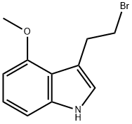 1H-INDOLE,3-(2-BROMOETHYL)-4-METHOXY- Structure