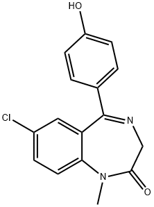 4'-hydroxydiazepam Structure