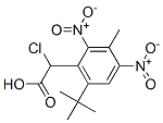 2,4-디니트로-6-tert-부틸-3-메틸페닐=클로로아세테이트 구조식 이미지