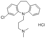 Clomipramine hydrochloride 구조식 이미지