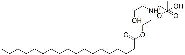 bis(2-hydroxyethyl)[2-(stearoyloxy)ethyl]ammonium acetate  Structure