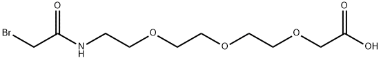 (2-(2-(2-((2-bromoacetyl)amino)ethoxy)ethoxy)ethoxy)acetic acid Structure