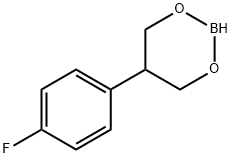 2-(4-FLUOROPHENYL)-4,4,6-TRIMETHYL-1,3,2-DIOXABORINATE Structure