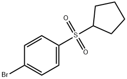 1-Bromo-4-(cyclopentanesulfonyl)benzene Structure