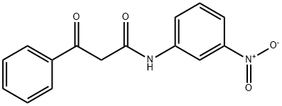 N-(3-NITROPHENYL)-BETA-OXO-BENZENEPROPANAMIDE 구조식 이미지