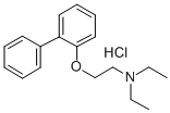 Triethylamine, 2-(2-biphenylyloxy)-, hydrochloride Structure