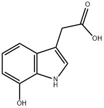 1H-인돌-3-아세트산,7-히드록시-(9CI) 구조식 이미지
