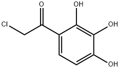 2-클로로-1-(2,3,4-트리히드록시페닐)에탄-1-온 구조식 이미지