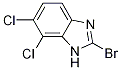 1H-BenziMidazole,2-broMo-6,7-dichloro- 구조식 이미지