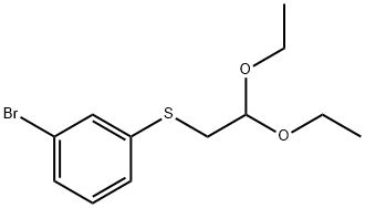 1-Bromo-3-(2,2-diethoxyethylsulfanyl)benzene 구조식 이미지