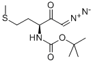(S)-3-BOC-AMINO-1-DIAZO-5-METHYLTHIO-2-PENTANONE Structure
