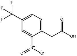 2-NITRO-4-(TRIFLUOROMETHYL)PHENYLACETIC ACID 구조식 이미지