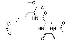 N6-Acetyl-N2-[N-(N-acetyl-L-alanyl)-L-alanyl]-L-lysine methyl ester Structure