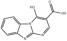 4-hydroxypyrimido[1,2-a]benzimidazole-3-carboxylic acid 구조식 이미지