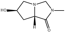 1H-Pyrrolo[1,2-c]imidazol-1-one,hexahydro-6-hydroxy-2-methyl-,(6R-cis)-(9CI) 구조식 이미지