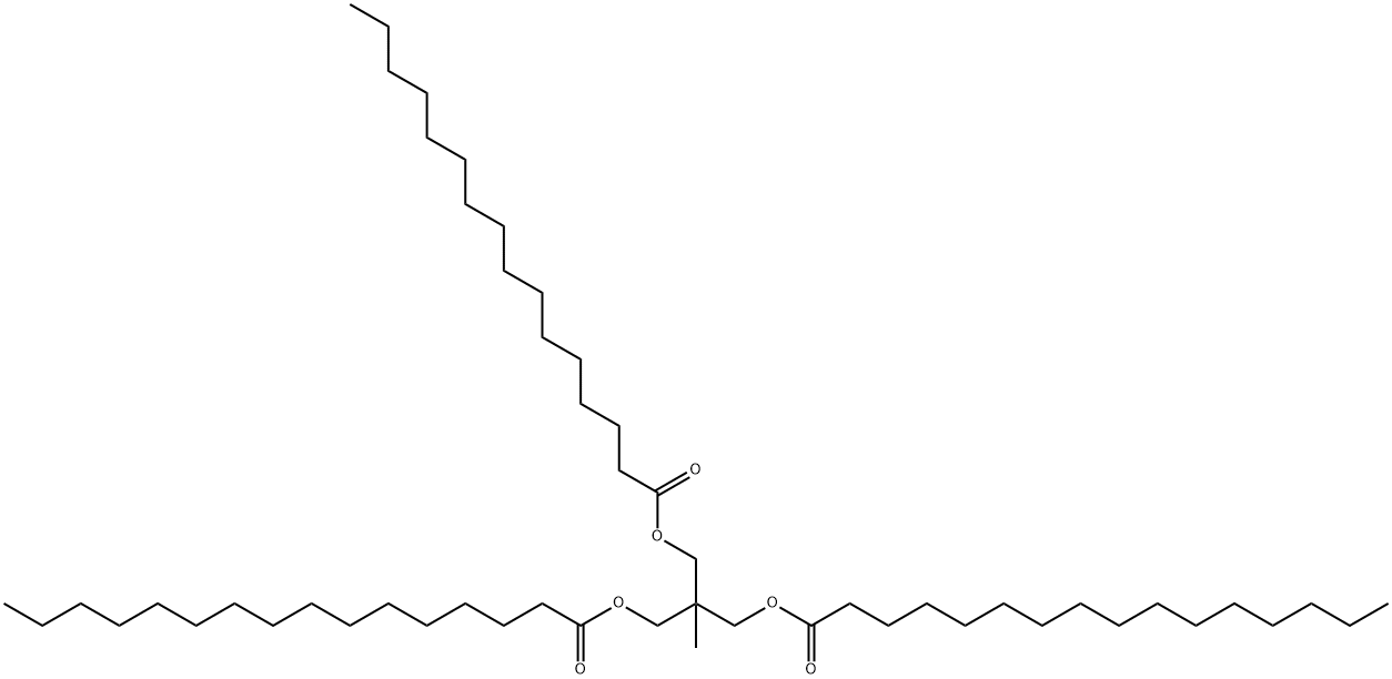 2-[(헥사데카노일옥시)메틸]-2-메틸-1,3-프로판디올디헥사데카노에이트 구조식 이미지