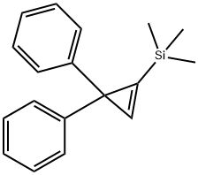 (3,3-Diphenyl-1-cyclopropen-1-yl)(trimethyl)silane Structure