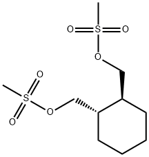 (1S,2S)-1,2-비스(메탄설포닐옥시메틸)사이클로헥산 구조식 이미지