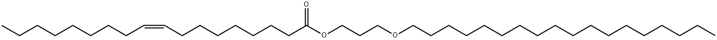 (Z)-9-Octadecenoic acid 3-(octadecyloxy)propyl ester 구조식 이미지