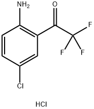 4-클로로-2-(트리플루오로아세틸)아닐린염산염 구조식 이미지