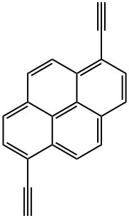 Pyrene, 1,6-diethynyl- Structure