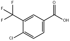 4-CHLORO-3-(TRIFLUOROMETHYL)BENZOIC ACID Structure