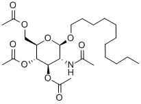 운데실2-ACETAMIDO-2-DEOXY-3,4,6-TRI-O-ACETYL-BETA-D-GLUCOPYRANOSIDE 구조식 이미지