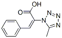 2-(5-메틸-테트라졸-1-일)-3-페닐-아크릴산 구조식 이미지
