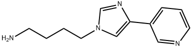 4-[4-(3-Pyridyl)imidazol-1-yl]butylamine Structure