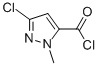 1H-피라졸-5-카르보닐클로라이드,3-클로로-1-메틸-(9CI) 구조식 이미지