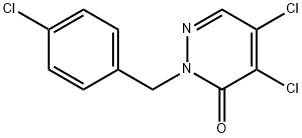 4,5-DICHLORO-2-(4-CHLOROBENZYL)-2,3-DIHYDROPYRIDAZIN-3-ONE Structure