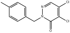 4,5-DICHLORO-2-(4-METHYLBENZYL)-2,3-DIHYDROPYRIDAZIN-3-ONE Structure