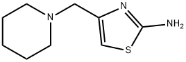 4-(피페리딘-1-일메틸)-1,3-티아졸-2-아민 구조식 이미지