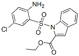 ethyl 1-(2-amino-5-chloro-phenyl)sulfonylindole-2-carboxylate Structure