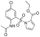 Ethyl 1-[(2-Acetamido-5-chlorophenyl)sulfonyl]-1H-pyrrole-2-carboxylat e Structure