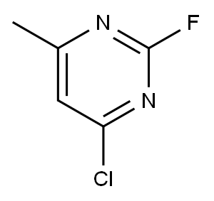 Pyrimidine, 4-chloro-2-fluoro-6-methyl- (9CI) 구조식 이미지