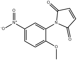 1-(2-METHOXY-5-NITROPHENYL)-1H-PYRROLE-2,5-DIONE 구조식 이미지