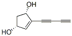 4-Cyclopentene-1,3-diol, 4-(1,3-butadiynyl)-, (1R,3S)- (9CI) Structure