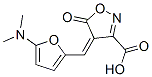 3-Isoxazolecarboxylic  acid,  4-[[5-(dimethylamino)-2-furanyl]methylene]-4,5-dihydro-5-oxo- 구조식 이미지