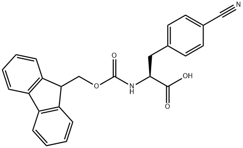 FMOC-L-4-CYANOPHENYLALANINE 구조식 이미지