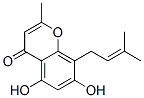 5,7-Dihydroxy-2-methyl-8-(3-methyl-2-butenyl)-4H-1-benzopyran-4-one Structure