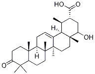 22-Hydroxy-3-oxo-12-ursen-30-oic acid Structure
