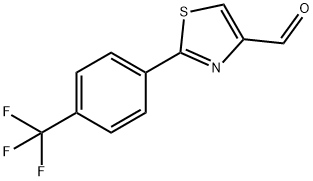 2-[4-(TRIFLUOROMETHYL)PHENYL]-1,3-THIAZOLE-4-CARBALDEHYDE 구조식 이미지